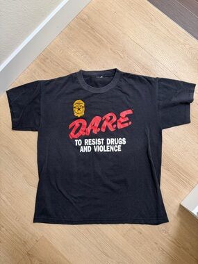 Vintage D.A.R.E Black Graphic Tee